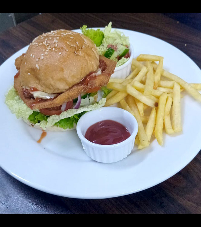 Chicken Schnitzel Burger